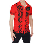CHEMISE - HOMME - MOTIF 01 - ROUGE FEU