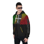 SWEATSHIRT - UNISEXE - OHANA - VERT JAUNE ROUGE - FULL IMPRESSION