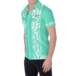 CHEMISE - HOMME - MOTIF 01 - BLEU TURQUOISE