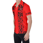 CHEMISE - HOMME - MOTIF 01 - ROUGE FEU