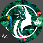 STICKER VINYLE IMPRIME - OHANA - A4