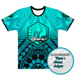 T-SHIRT OHANA - UNISEXE - MOTIF BLEU/NOIR