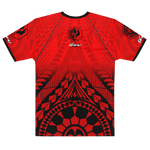T-SHIRT OHANA - UNISEXE - MOTIF ROUGE/NOIR