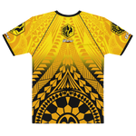 T-SHIRT OHANA - UNISEXE - MOTIF JAUNE/NOIR