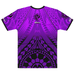 T-SHIRT OHANA - UNISEXE - MOTIF MAUVE/NOIR