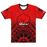 T-SHIRT OHANA - UNISEXE - MOTIF ROUGE/NOIR
