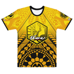 T-SHIRT OHANA - UNISEXE - MOTIF JAUNE/NOIR