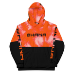 SWEATSHIRT - UNISEXE - OHANA - ORANGE/NOIR