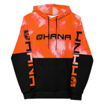 SWEATSHIRT - UNISEXE - OHANA - ORANGE/NOIR