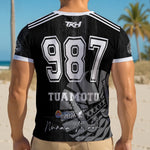 MAILLOT COL V - HOMME - NUNAA MAOHI - TAHITI NOIR