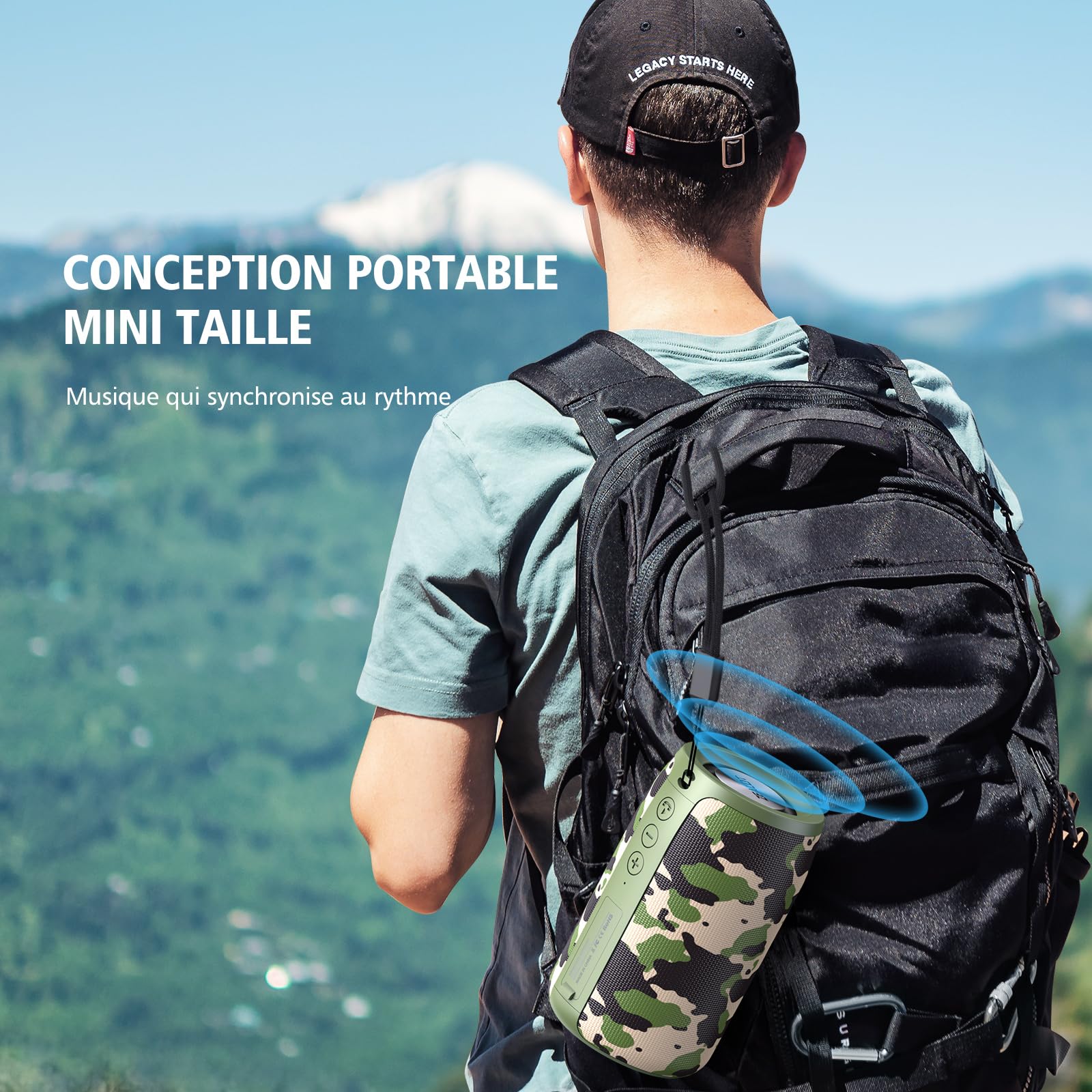 ZEALOT S32 - 15W (Noir/Bleu/Camo)