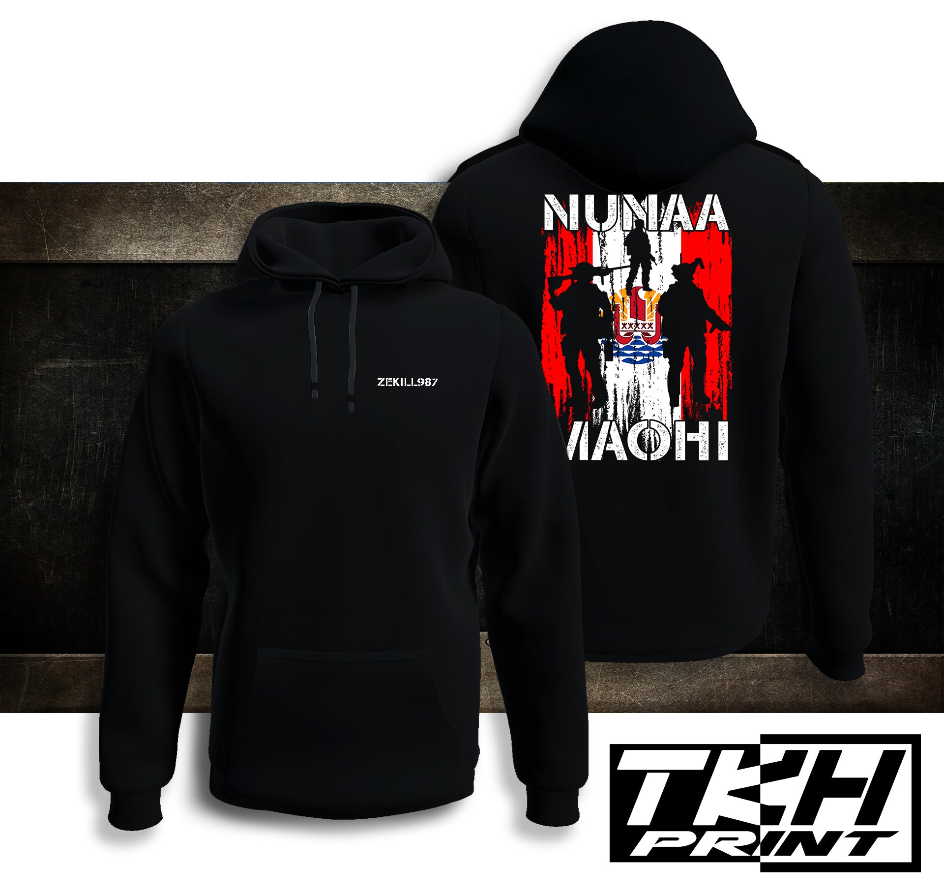 SWEATSHIRT - UNISEXE - NUNAA MAOHI - SOLDIER M01