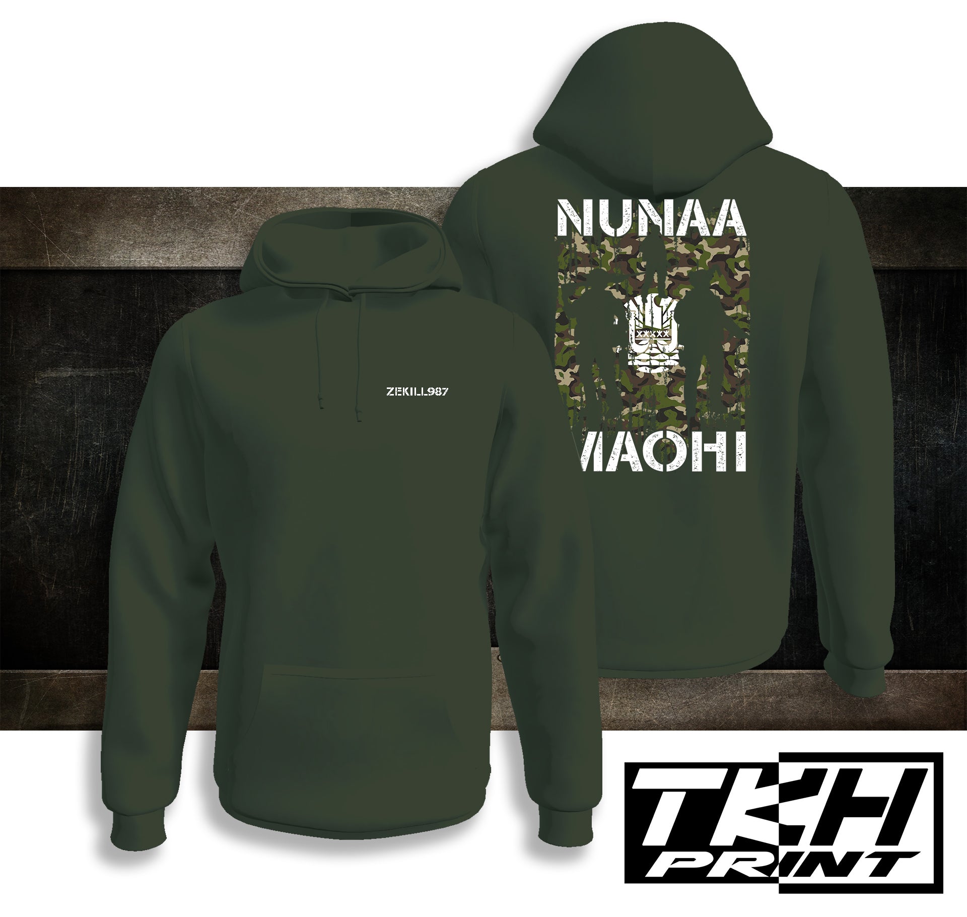 SWEATSHIRT - UNISEXE - NUNAA MAOHI - SOLDIER M02