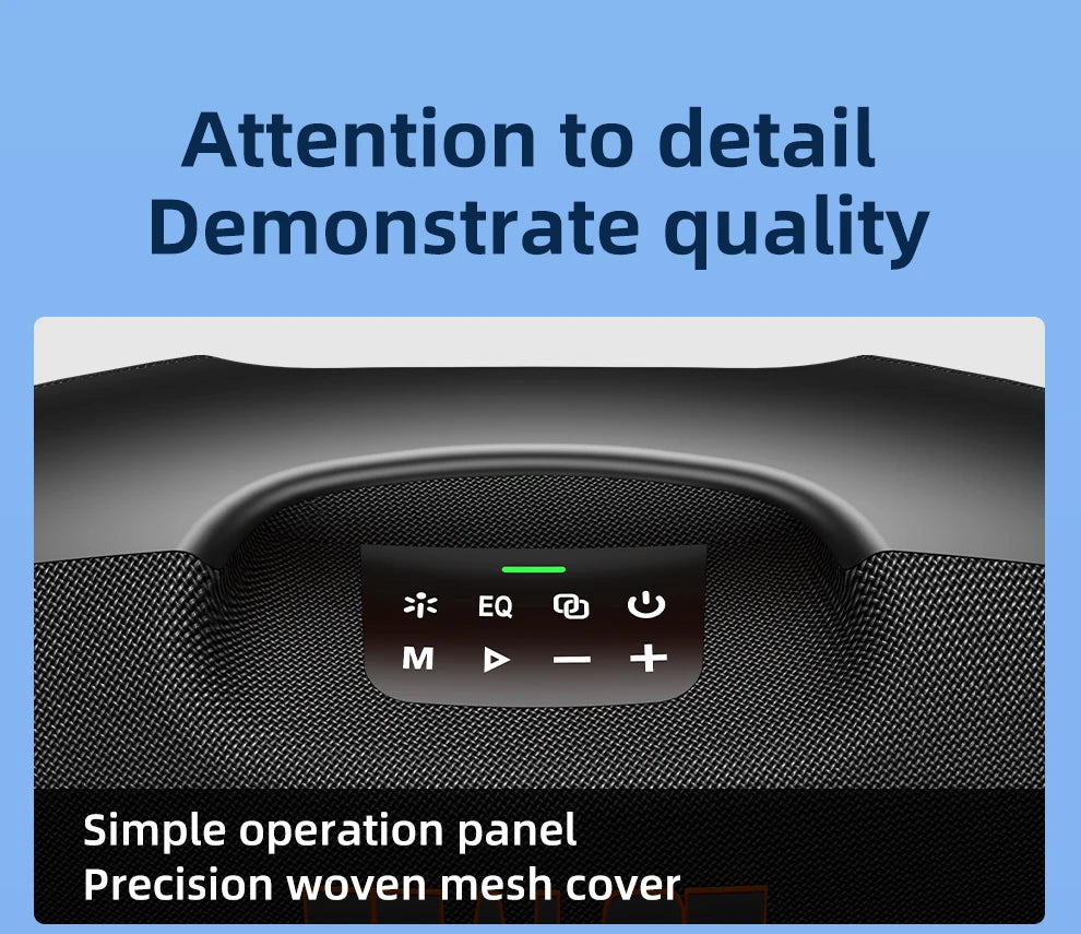 ZEALOT-S89 250W haut-parleur Bluetooth portable haut volume étanche 48000mAh sans fil TWS subwoofer Suporrt USB / TF / AUX RGB lumière.