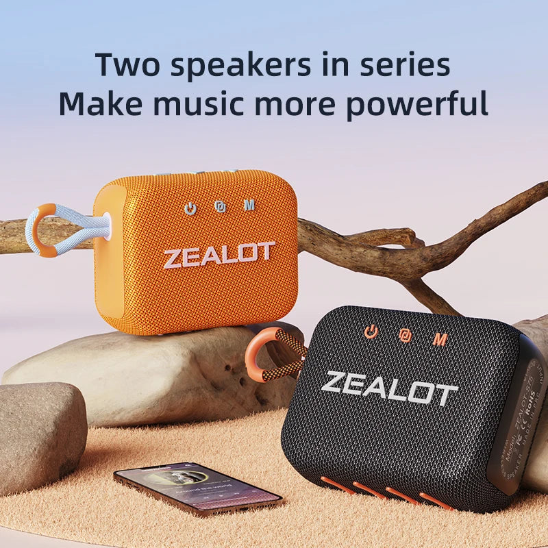 ZEALOT-S75 haut-parleur Bluetooth sans fil haut-parleur étanche Portable haut-parleurs extérieurs Sport basse son Mini caisson de basses