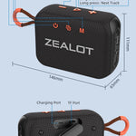 ZEALOT-S75 haut-parleur Bluetooth sans fil haut-parleur étanche Portable haut-parleurs extérieurs Sport basse son Mini caisson de basses
