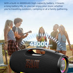 ZEALOT-S89 250W haut-parleur Bluetooth portable haut volume étanche 48000mAh sans fil TWS subwoofer Suporrt USB / TF / AUX RGB lumière.