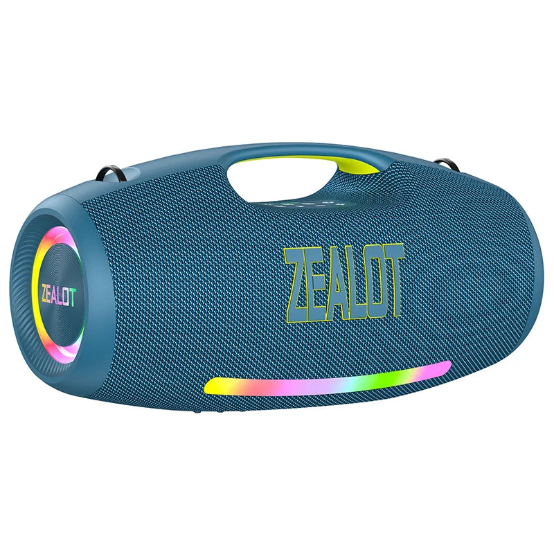 ZEALOT-S89 250W haut-parleur Bluetooth portable haut volume étanche 48000mAh sans fil TWS subwoofer Suporrt USB / TF / AUX RGB lumière.