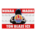 DRAPEAU NUNAA MAOHI - PERSONNALISE AVEC TON BLAZE (90x150CM)