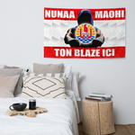 DRAPEAU NUNAA MAOHI - PERSONNALISE AVEC TON BLAZE (90x150CM)