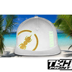 Casquette Snapback à Filet Blanc - KANAKY Phosphorescente