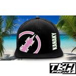 Casquette Snapback à Filet Noir - KANAKY Phosphorescente