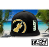 Casquette Snapback à Filet Noir - KANAKY Phosphorescente