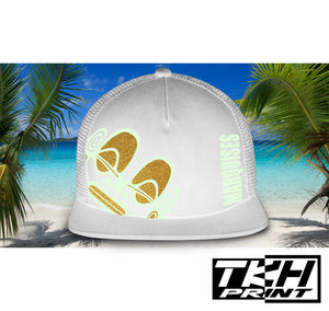 Casquette Snapback à Filet Blanc - MARQUISES Phosphorescente