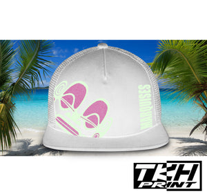Casquette Snapback à Filet Blanc - MARQUISES Phosphorescente