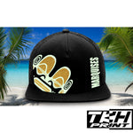 Casquette Snapback à Filet Noir - MARQUISES Phosphorescente