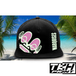 Casquette Snapback à Filet Noir - MARQUISES Phosphorescente