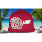 Casquette Snapback à Filet Bordeaux - TAHITI Phosphorescente