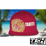 Casquette Snapback à Filet Bordeaux - TAHITI Phosphorescente