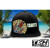 Casquette Snapback à Filet Noir - TAHITI Phosphorescente - Multicolore