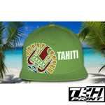 Casquette Snapback à Filet Vert Kaki - TAHITI Phosphorescente - Multicolore