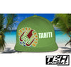 Casquette Snapback à Filet Vert Kaki - TAHITI Phosphorescente - Multicolore