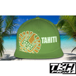 Casquette Snapback à Filet Vert Kaki - TAHITI Phosphorescente