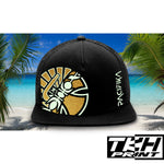 Casquette Snapback à Filet Noir - PACIFIKA Phosphorescente