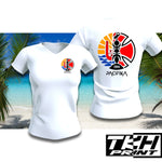 T-SHIRT COL V - FEMME - PACIFIKA