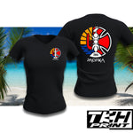 T-SHIRT COL V - FEMME - PACIFIKA