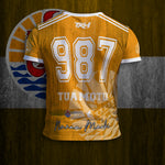 MAILLOT COL V - HOMME - NUNAA MAOHI - TAHITI JAUNE