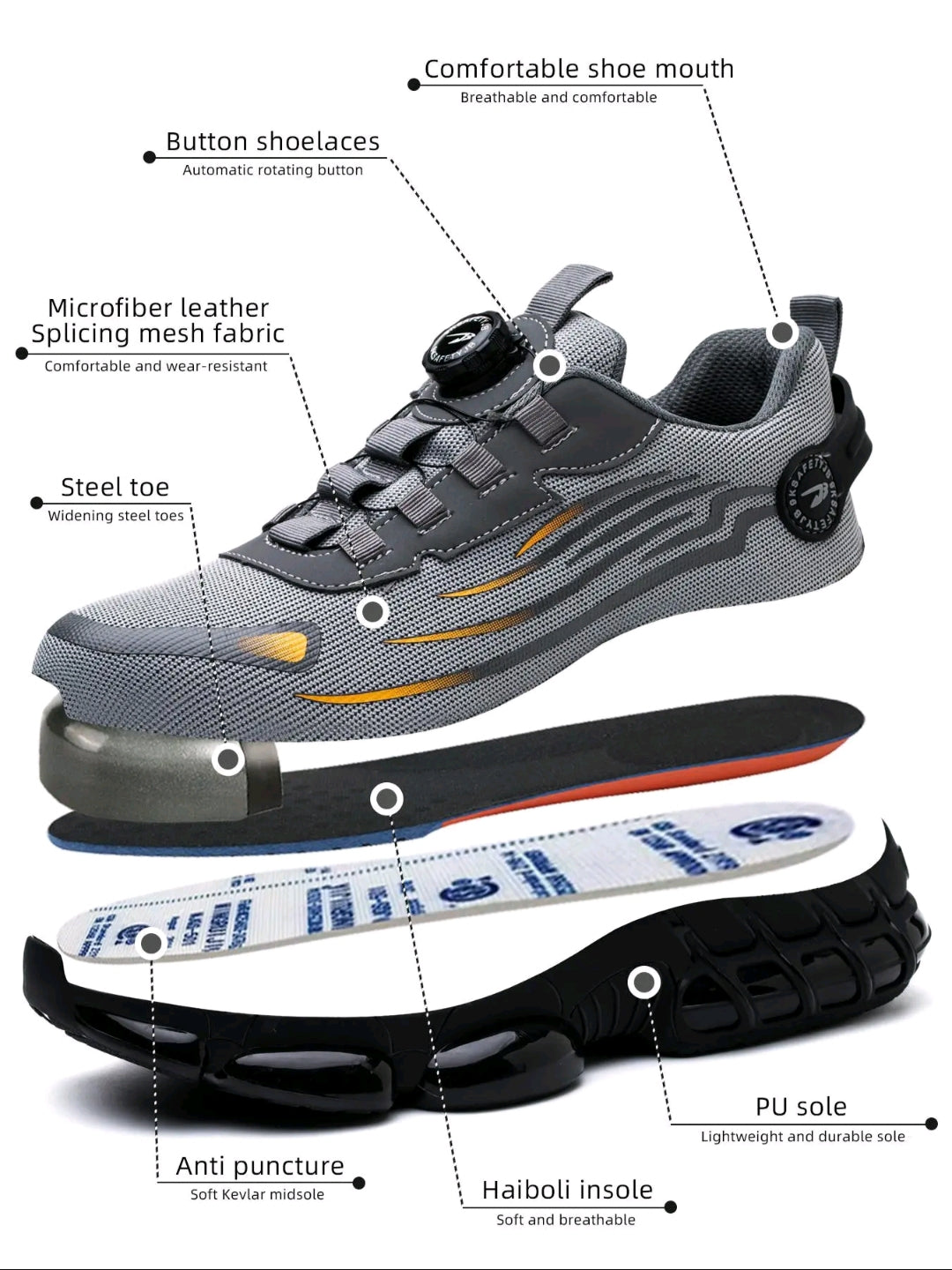 Chaussures de sécurité mixte