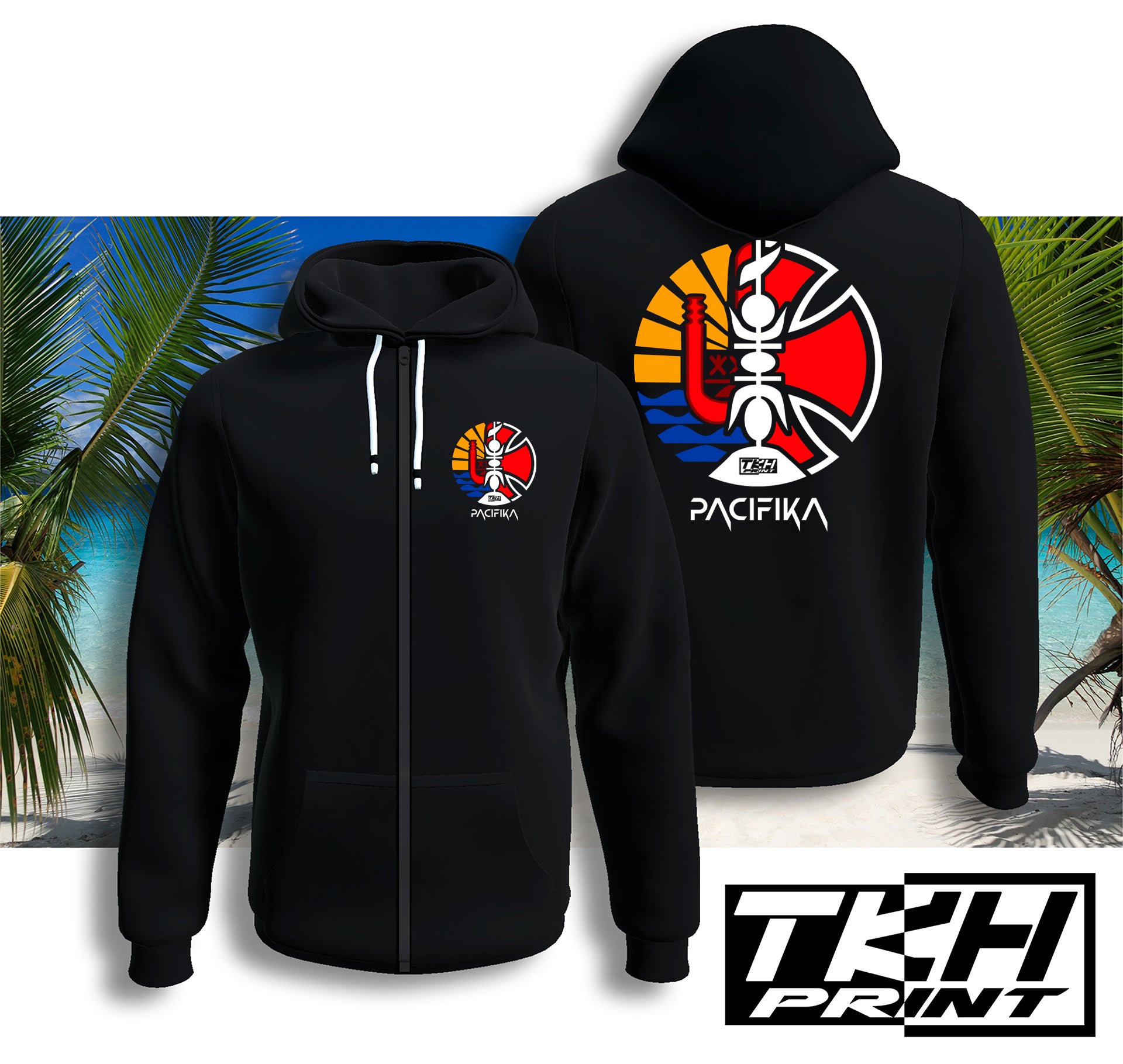 SWEATSHIRT ZIPPE - UNISEXE - PACIFIKA