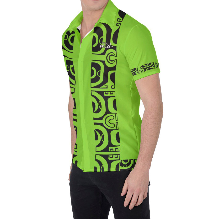Chemise à manches longues imprimée verte | Afrika Color Chemise à manches longues imprimée verte | Afrika Color