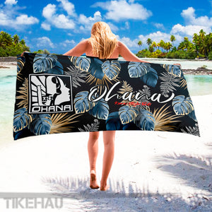 Serviette de plage 100x180cm Blue Ocean avec des Poissons Serviette de plage 100x180cm Blue Ocean avec des Poissons